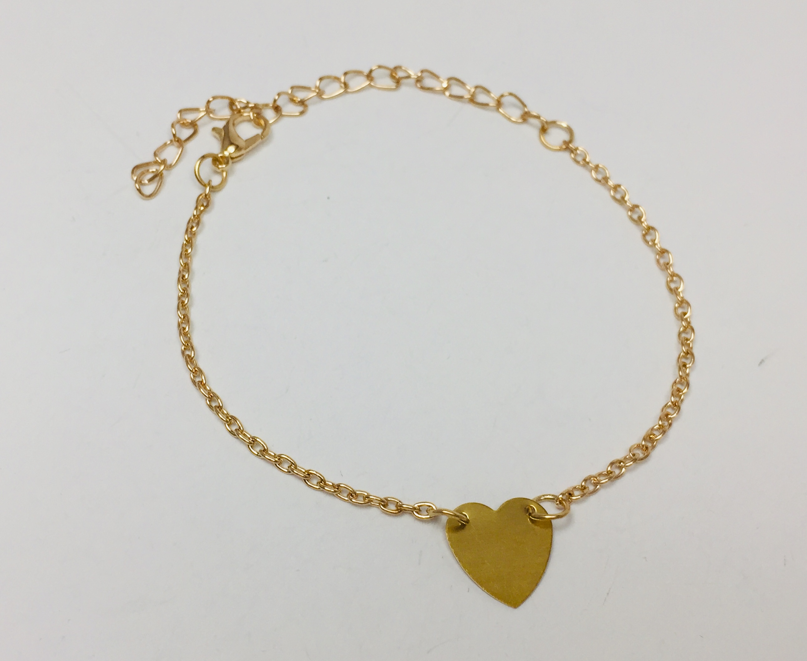Gold Heart Anklet - Jewelberry Shack